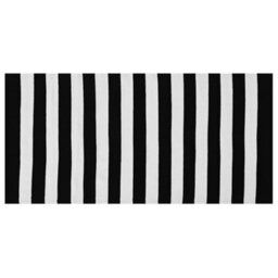 Beliani Outdoor Rug Tavas Black/ White 80 X 150 Cm