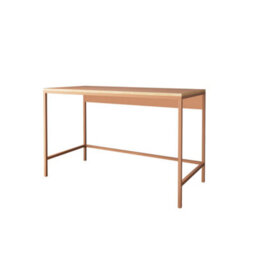 120Cm Home Office Desk Wooden Study Table With Metal Legs Computer Writing Desk Workstation For Remote Working (Terracotta, Viya) - thumbnail 4