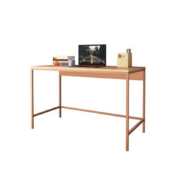120Cm Home Office Desk Wooden Study Table With Metal Legs Computer Writing Desk Workstation For Remote Working (Terracotta, Viya) - thumbnail 3