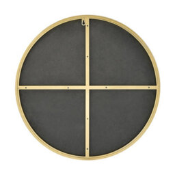 Furniturebox Uk Emma 60Cm Round Black Frame Wall Mirror - thumbnail 6