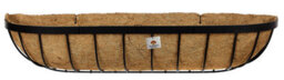 "Ruddings Wood Garden Metal Wall Baskets Troughs Planters (W)90Cm 36""  Set Of 2" - thumbnail 2
