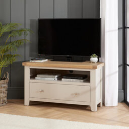 The Furniture Market Cheshire Dove Grey Corner Tv Unit - thumbnail 1