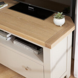 The Furniture Market Cheshire Dove Grey Corner Tv Unit - thumbnail 3