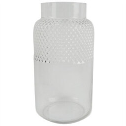 Leaf 60Cm Red Rose And Eucalyptus Glass Diamond Vase - thumbnail 3