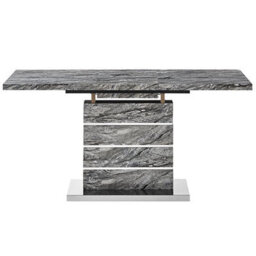 Furniture in Fashion Parini Small Extending Dining Table In Melange Marble Effect - thumbnail 5