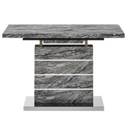Furniture in Fashion Parini Small Extending Dining Table In Melange Marble Effect - thumbnail 4