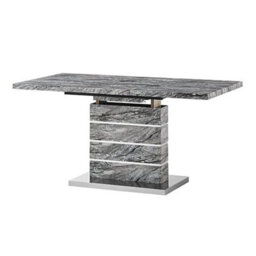 Furniture in Fashion Parini Small Extending Dining Table In Melange Marble Effect - thumbnail 7