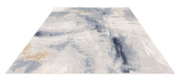 Furniturebox Uk Zephyr Blue Metallic Lustre Rug 120X170 - thumbnail 8