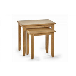 Ashfield Classic Wooden Oak Nest Of 2 Tables - thumbnail 2