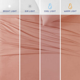 "Ameha Fitted Sheet 40Cm Extra Deep Pocket Elastic Corners Soft Microfiber Fitted Sheet 16"" (Peach, Double 137 X 190 Cm)" - thumbnail 8