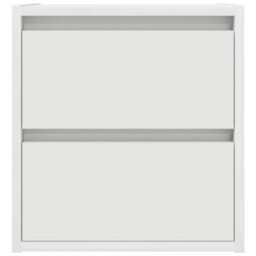 Berkfield Wall-Mounted Bedside Cabinets 2 Pcs White 38X34X40 Cm - thumbnail 7