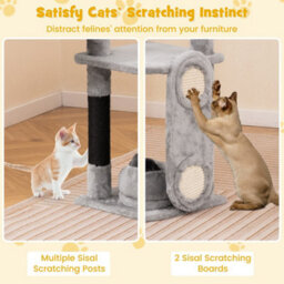Cat Tree For Indoor Cats Multi-Level Large Cat Tower - thumbnail 3