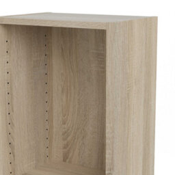 Wyld Haus Amberfern Natural Oak Wood Tall Narrow Bookcase 4 Shelves - thumbnail 5