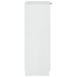 Berkfield Sturdy Shoe Cabinet High Gloss White 59X35X100 Cm Engineered Wood - thumbnail 5