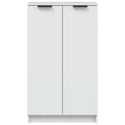 Berkfield Sturdy Shoe Cabinet High Gloss White 59X35X100 Cm Engineered Wood - thumbnail 4