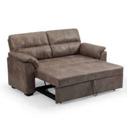 Home Detail Harley 2 Seater Faux Leather Pull Out Sofa Bed, Brown Faux Leather - thumbnail 7