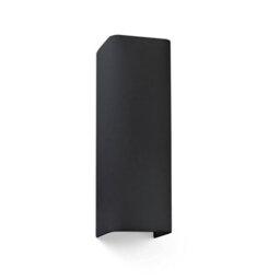 Luminosa Lighting Luminosa Cotton Black Square Wall Light 370X 125X 105 2X E27
