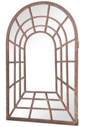 Mirroroutlet Chelsea Metal Arch Shaped Decorative Gothic Effect Garden Mirror 77Cm X 50Cm - thumbnail 4