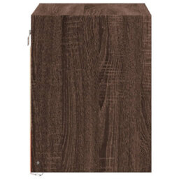 Berkfield Wall-Mounted Bedside Cabinets With Led Lights 2 Pcs Brown Oak - thumbnail 8