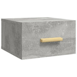 Berkfield Wall-Mounted Bedside Cabinet Concrete Grey 35X35X20 Cm - thumbnail 2