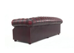 Chesterfield 3 Seater Oxblood Red Leather Sofa Bespoke In Buckingham Style - thumbnail 5