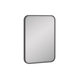 Royal Bathrooms Elmore 500 X 700mm Wall Mounted Bathroom Mirror Hanging Horizontal/vertical Matt Black Aluminium Framed Non-Led - thumbnail 7