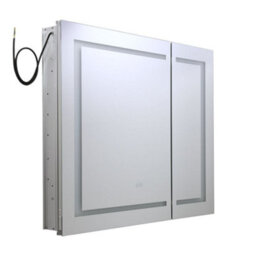 Homestylestore 900 X 750mm Wall Mounted Cool White Led Mirrored Door Bathroom Cabinet - thumbnail 1