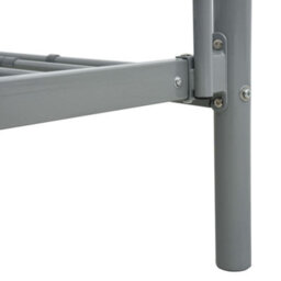Walplus Bunk Bed Without Mattress Grey Metal 90X200 Cm - thumbnail 7