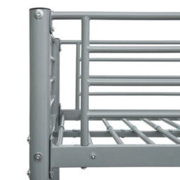 Walplus Bunk Bed Without Mattress Grey Metal 90X200 Cm - thumbnail 5