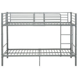 Walplus Bunk Bed Without Mattress Grey Metal 90X200 Cm - thumbnail 3