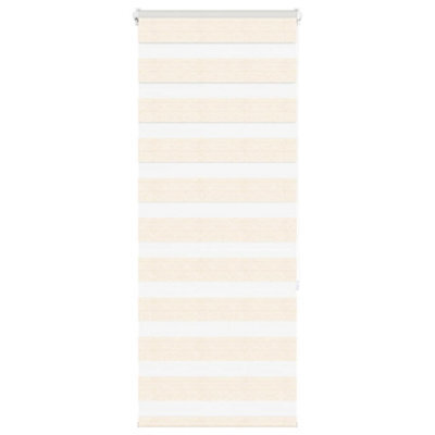 Berkfield Zebra Blind Marble Beige 65X150 Cm Fabric Width 60.9 Cm Polyester - image 1