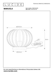 Lucide Manuela Flush Ceiling Light Green - thumbnail 6