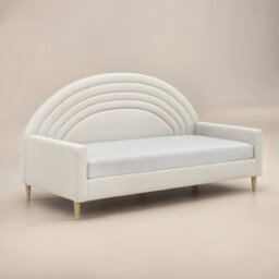 Flair Noa Rainbow Day Bed Beige Teddy Fabric - thumbnail 4