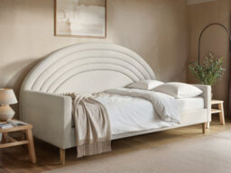 Flair Noa Rainbow Day Bed Beige Teddy Fabric - thumbnail 2