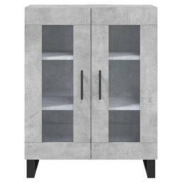 Berkfield Elegant Highboard Concrete Grey 69.5X34X180 Cm Engineered Wood - thumbnail 8