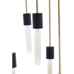Orsina 6 Bulb Gold Finish Pendant Light, Contemporary Adjustable Multi-Arm Light Fixture, Ceiling Light - thumbnail 3