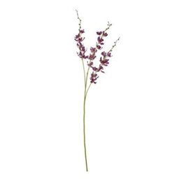 Hill Interiors Cymbidium Spray Artificial Flower Purple (One Size) - thumbnail 2