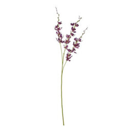 Hill Interiors Cymbidium Spray Artificial Flower Purple (One Size) - thumbnail 1
