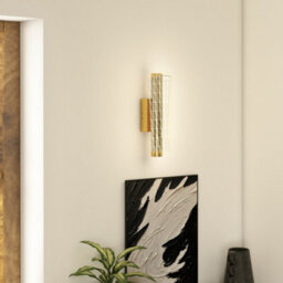 Homcom Led Wall Lamp 2 Pack, Modern Indoor Geometric Wall Light, Gold Tone - thumbnail 7