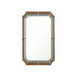 Melody Maison Rectangle Pink Glass Art Deco Wall Mirror 60Cm X 100Cm - thumbnail 8
