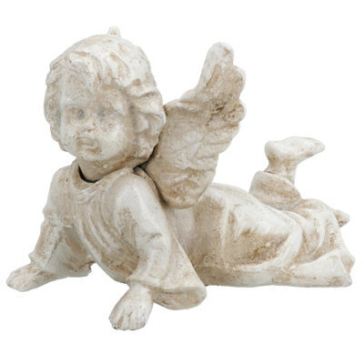AB Tools Cherub Angel Cast Iron Statue Figure Trophy Ornament Sculpture Desk Shelf - image 1