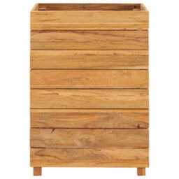 Berkfield Raised Bed 50X40X72 Cm Recycled Teak And Steel - thumbnail 3