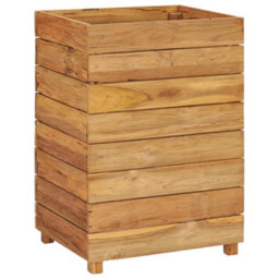 Berkfield Raised Bed 50X40X72 Cm Recycled Teak And Steel - thumbnail 2