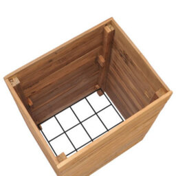Berkfield Raised Bed 50X40X72 Cm Recycled Teak And Steel - thumbnail 4