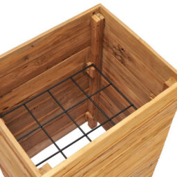 Berkfield Raised Bed 50X40X72 Cm Recycled Teak And Steel - thumbnail 5