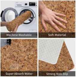 Heavy-Duty Indoor Runner Rug  Non-Slip Barrier Mat For Hall, Kitchen & Entryway - thumbnail 6