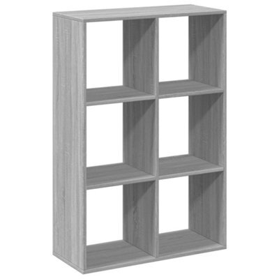 Berkfield Durable Room Divider Bookcase Grey Sonoma 69.5X29X103.5 Cm Engineered Wood - image 1