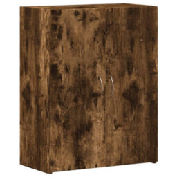Berkfield File Cabinet Smoked Oak 60X32X77.5 Cm Engineered Wood - thumbnail 2