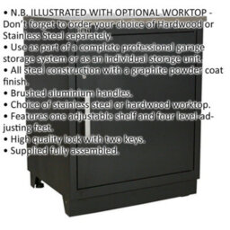775mm Heavy Duty Modular Steel Floor Cabinet With Adjustable Shelf And Lock - thumbnail 2