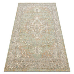 RugsX Wool Carpet Soho 477.01.la402 Osta - Ornament, Rosette, Natural Green Beige 80X160 Cm - thumbnail 4